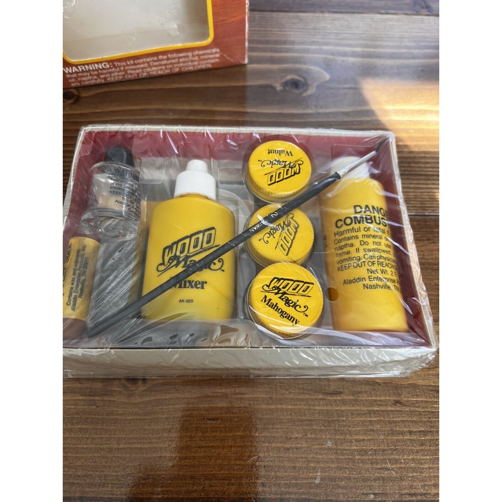 NEW Aladdin Wood Magic Repair Kit Sealed 1985 Furniture Cabinets Formica RARE
