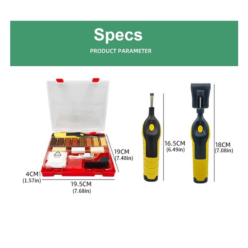 Quickly Fix Floor Repair Kit With Heat Applicators And Blending Wax Floor Fix