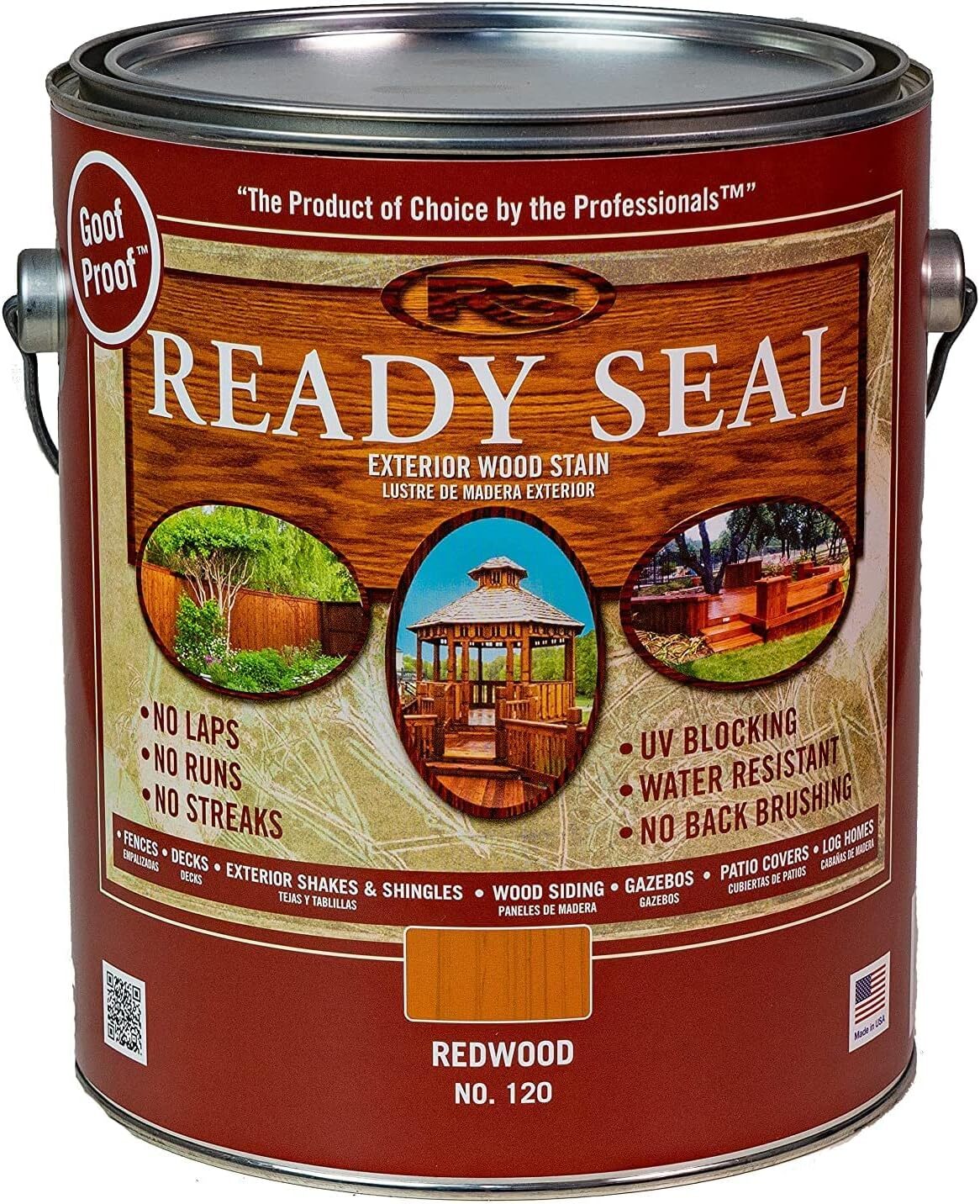 Ready Seal Exterior Stain and Sealer-1 Gallon can (Redwood 120)