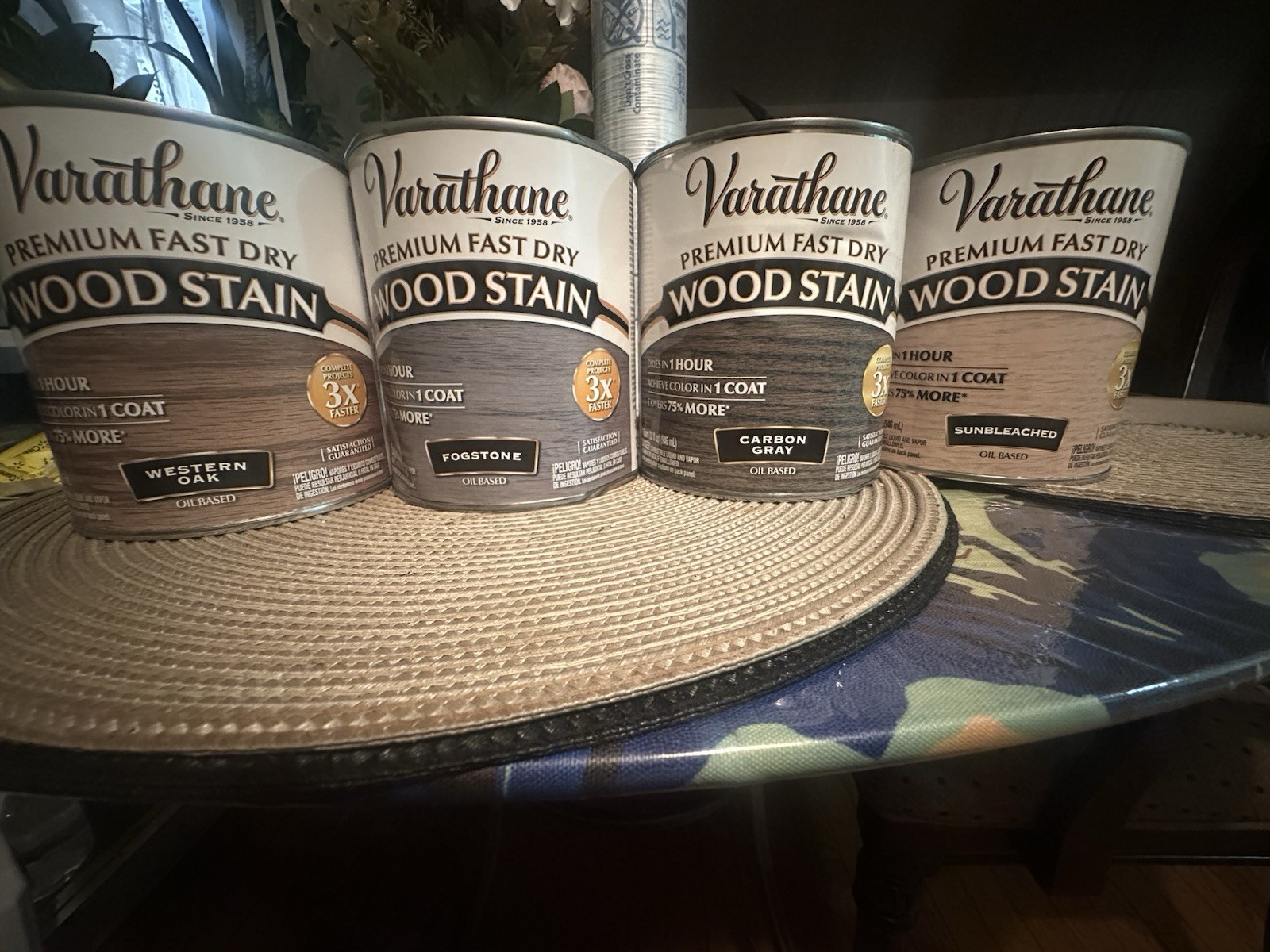 ( lots of 4 )Varathane Fast Dry Oil-Based Wood Stain