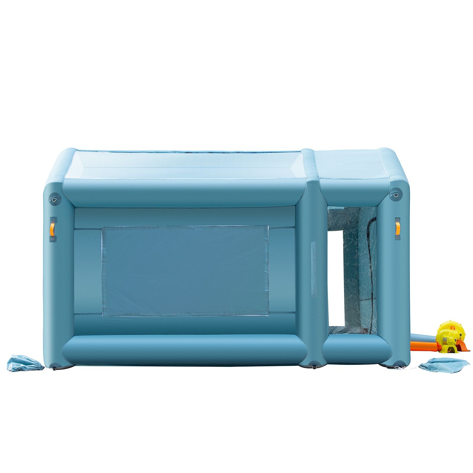 Portable Inflatable Paint Booth, 13x8x8ft Spray Tent with Air Filter & 2 Blowers
