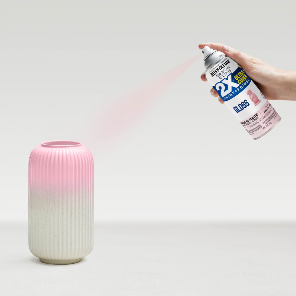 (6 Pack) Rust-Oleum Candy Pink 2X Ultra Cover Gloss Spray Paint, 12 oz, 327885
