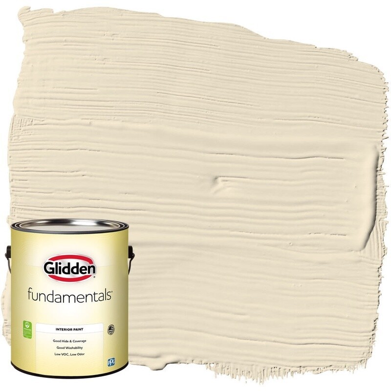 Heavy Cream Semi Gloss Interior Paint Low Odor Low VOC Washable 1 Gallon Home