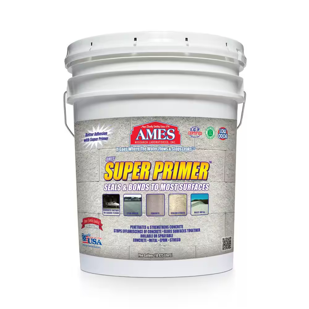 Super Primer 5 Gal. Acrylic Clear Interior/Exterior Adhesive Primer