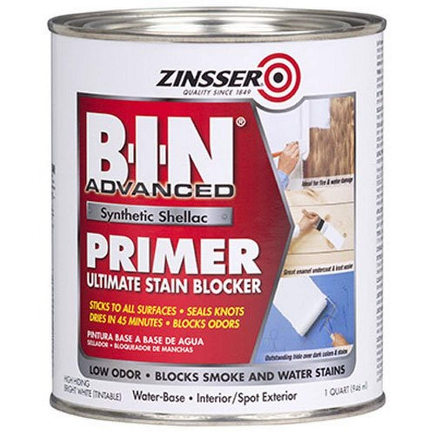 RUST-OLEUM 1 qt Zinsser 271009 White Zinsser, 32 Fl Oz (Pack of 1), 1-Quart