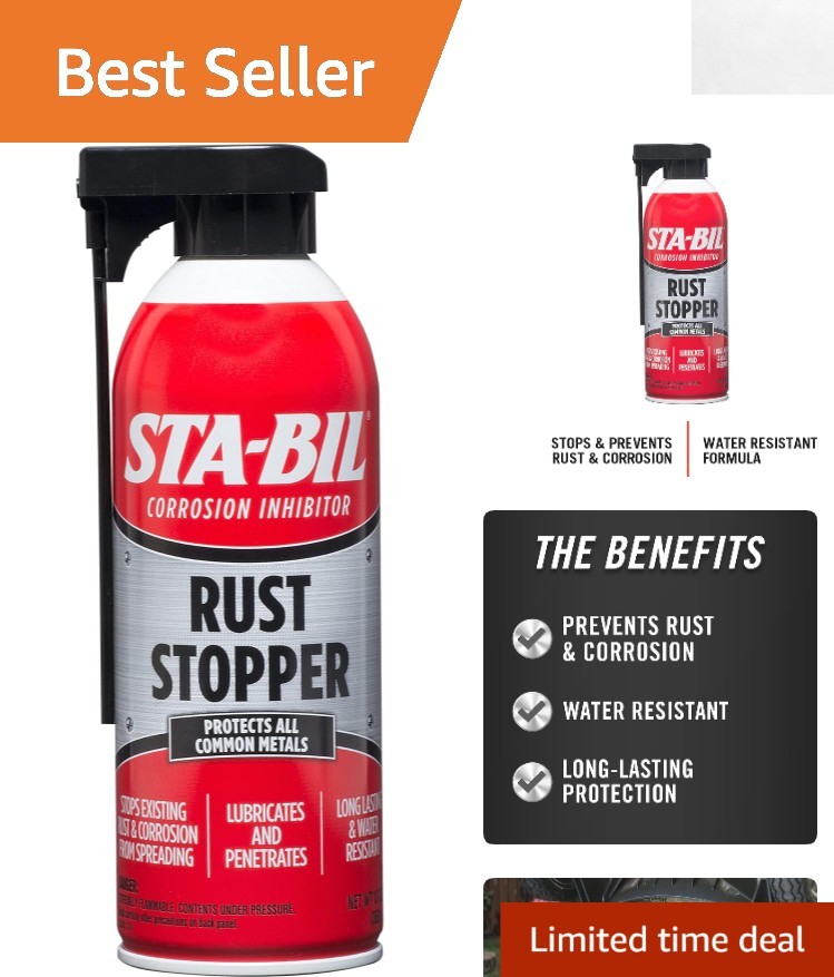 Water-Resistant Rust Stopper Spray – 13 Oz Coating for Long-lasting Protection