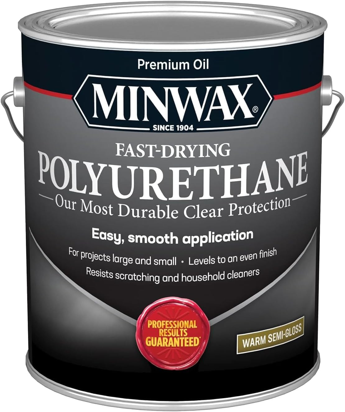 Fast-Drying Semi-Gloss Polyurethane Finish, 1 Gallon, Low VOC