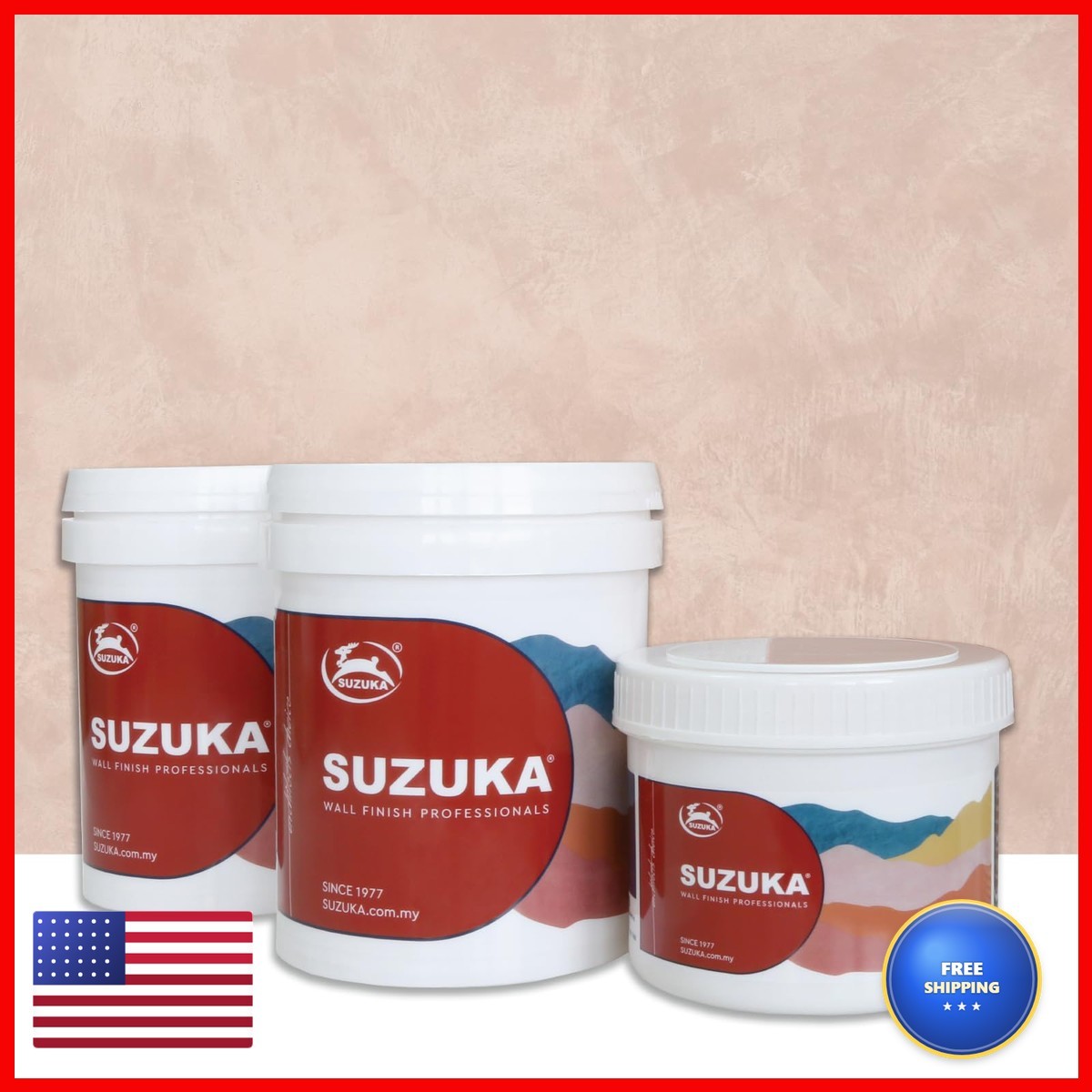 SUZUKA Strato Texture Paint SVL-425 Limewash Effect Lime Plaster Mauve Chalk