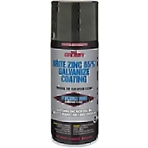 Aervoe 7008 13-Ounce 65% Zinc-Rich Brite Galvanize Coating Aerosol Spray