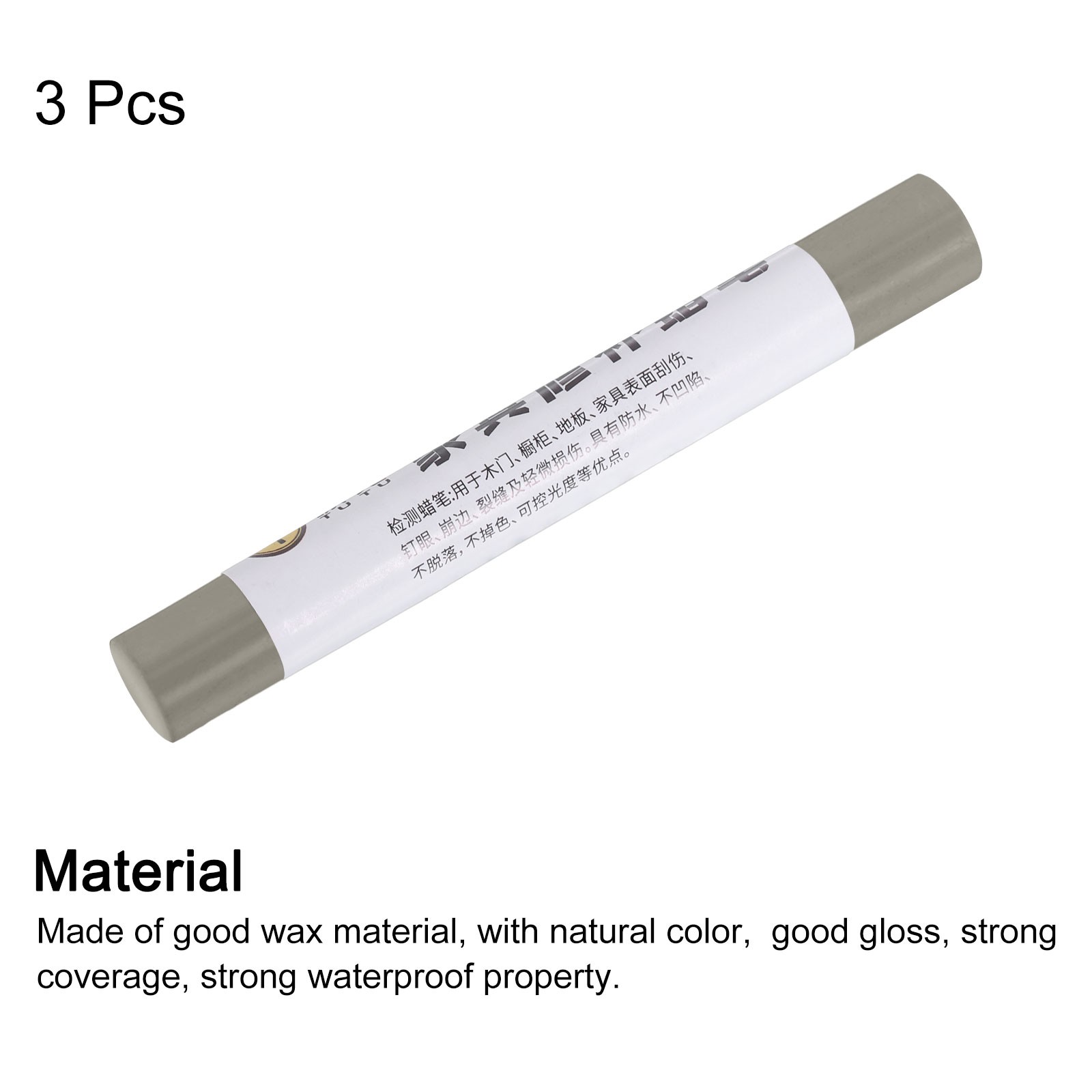 Furniture Repair Crayons Wax Filler Stick, 3Pcs Pen Marker, Autumn Dew White