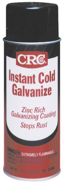 NEW LOT (2) 13OZ CANS CRC 05048 INSTANT COLD GALVANIZE ZINC SPRAY PAINT COATING