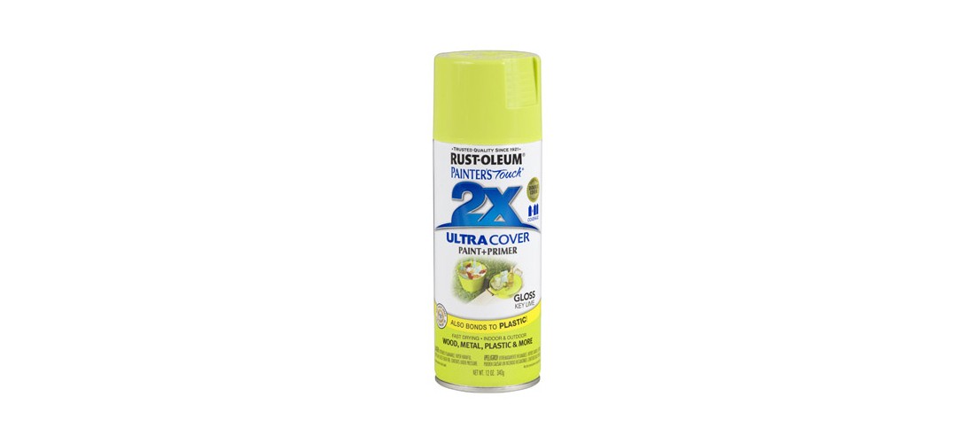 PAINTER’S Touch Gloss Spray Paint, Gloss, Key Lime, 12 oz, Aerosol Can