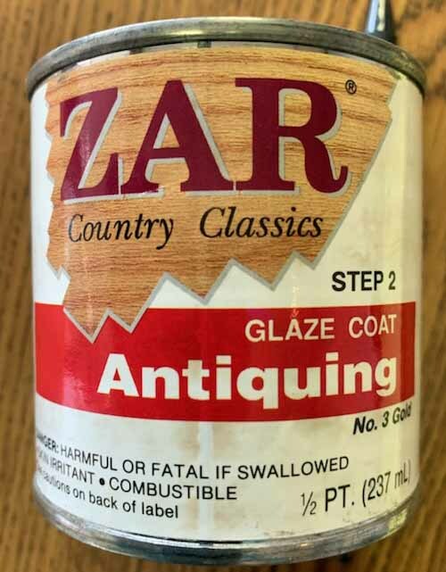 Zar Country Classics Glaze Coat Antiquing Step 2 – #3 Gold – Half Pint