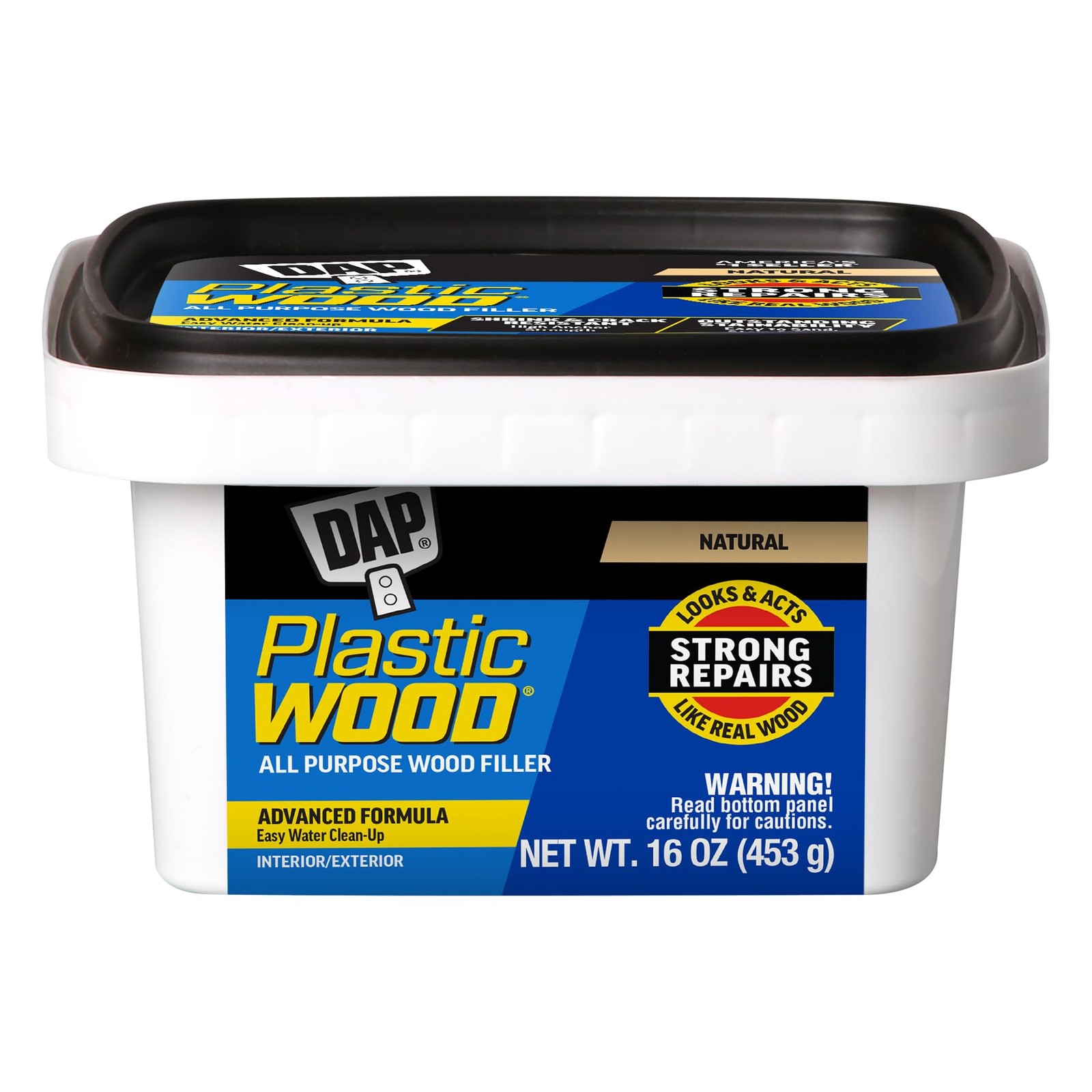 DAP Plastic Wood All Purpose Latex Filler, Natural, 16 16 Ounce, Natural
