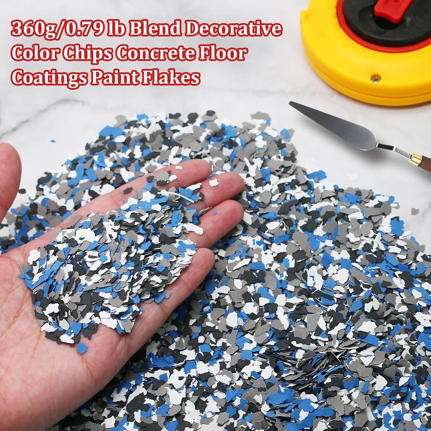 Decorative Epoxy Flakes Blend Paint Chips 360g 0.79lb Resin Sealing Floor Wall