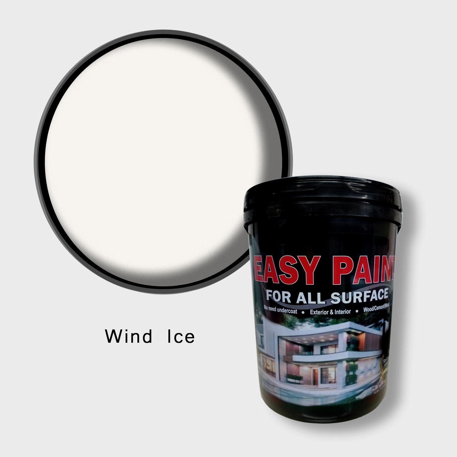 Wind Ice, Easy Paint 5L/1.3gal – Mid Sheen (Interior Wall) JS08 Off White Shade