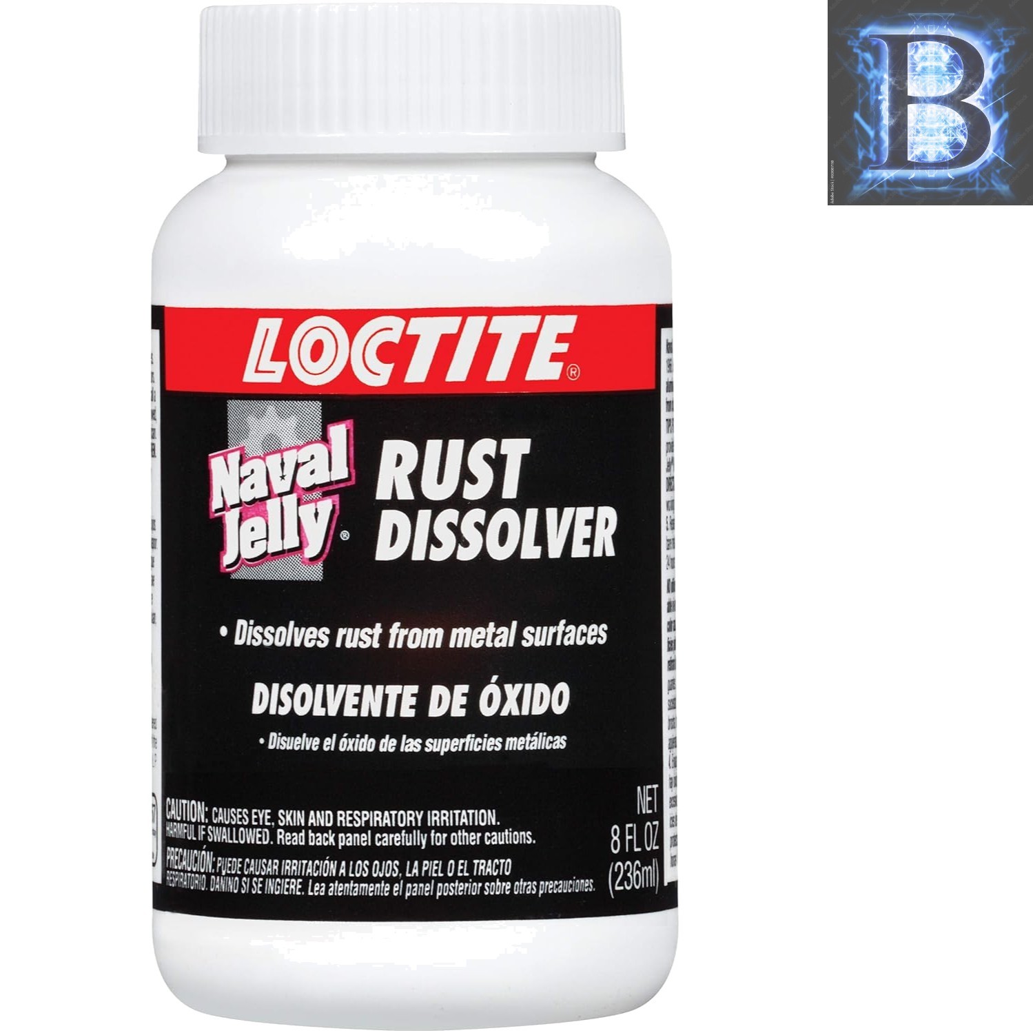 8 fl oz Naval Jelly Rust Dissolver – Trusted Heavy Duty Rust Treatment for Metal
