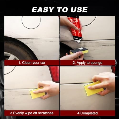 2 PCS Car Scratch Repair Paste Polishing Wax with Sponge, 2024 Upgrade Car
