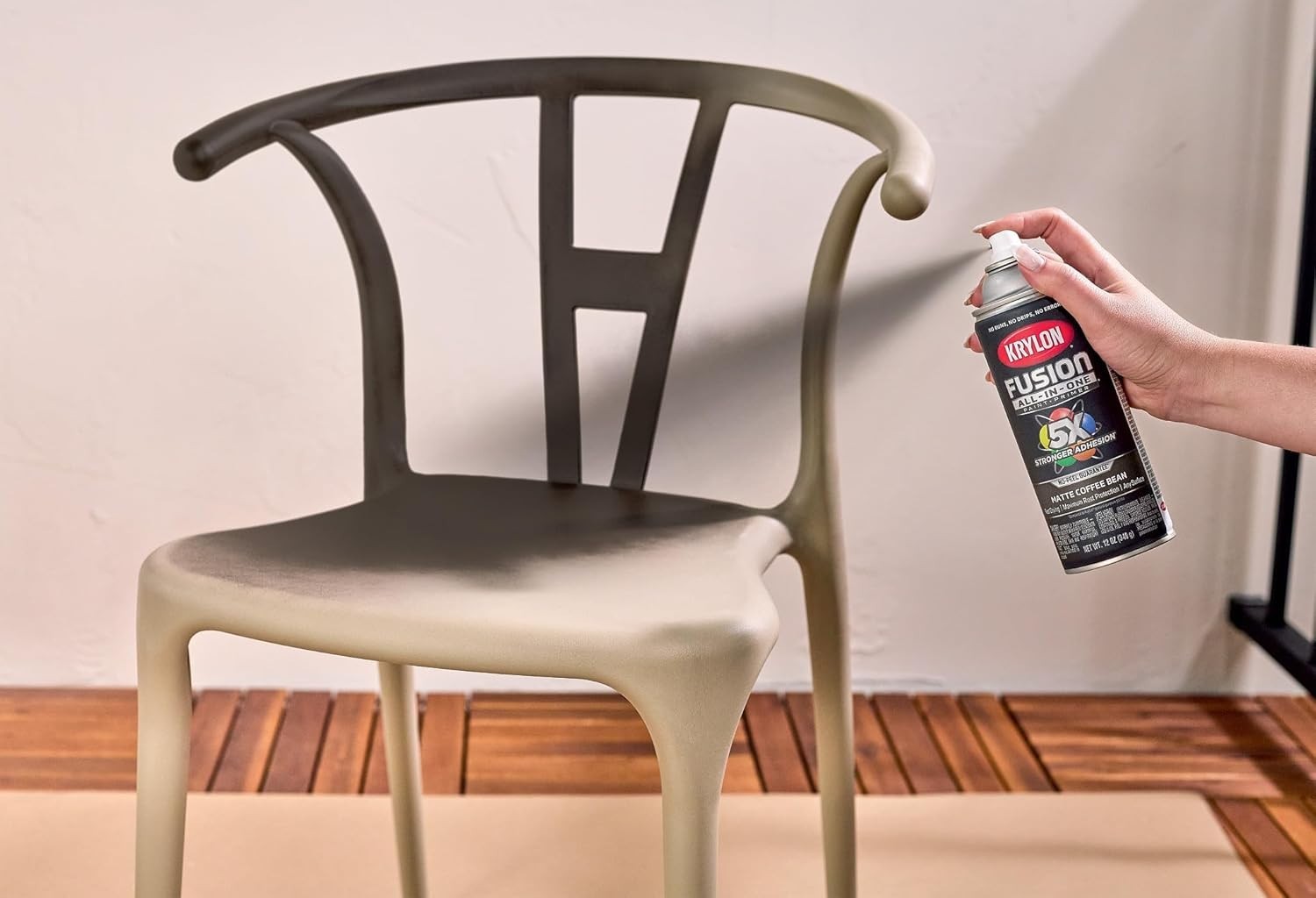 Transform Your Space with Fusion All-In-One Matte Coffee Bean Spray Paint, 12 oz