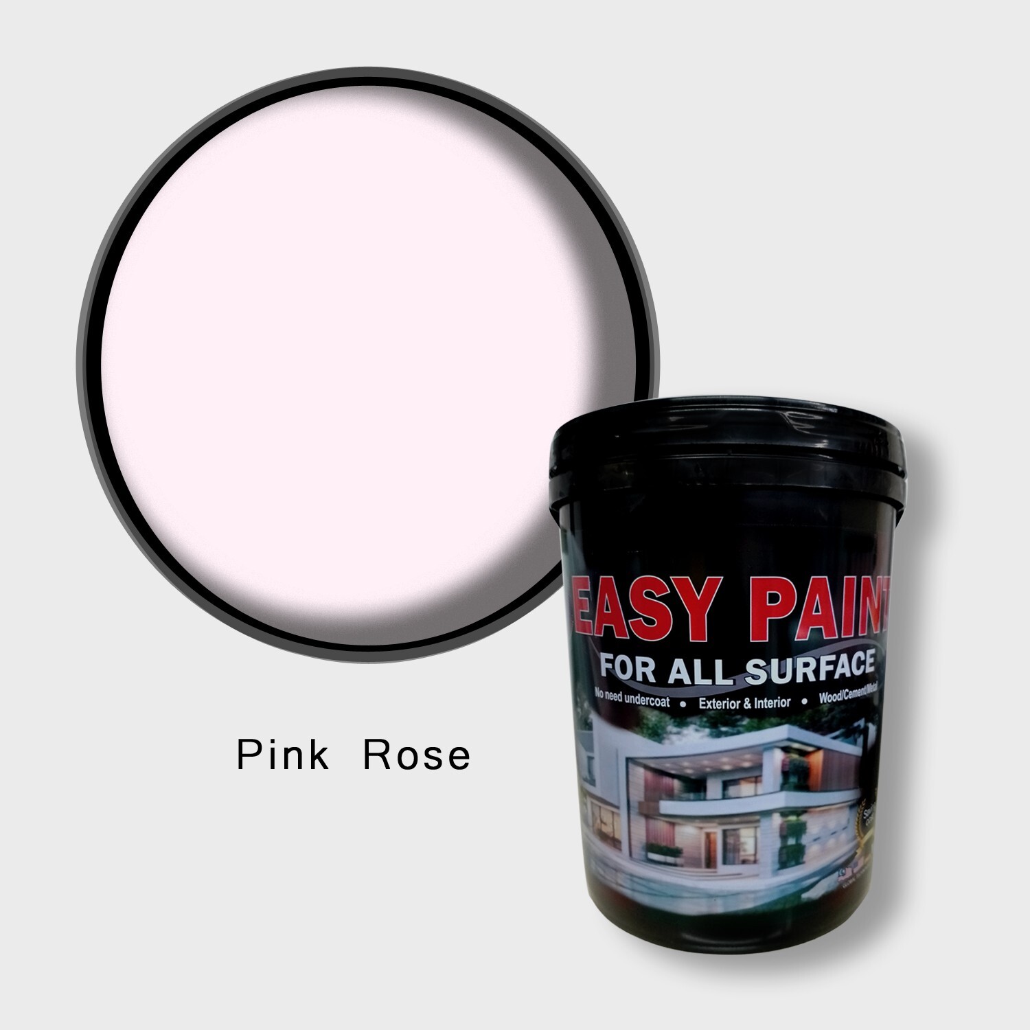 Pink Rose, Easy Paint 5L/1.3gal – Mid Sheen (Interior Wall) JS03 Red Shade