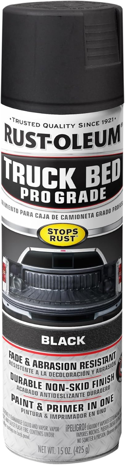 272741 Automotive Professional Grade Truck Bed Coating Spray, 15 Oz, Matte Black