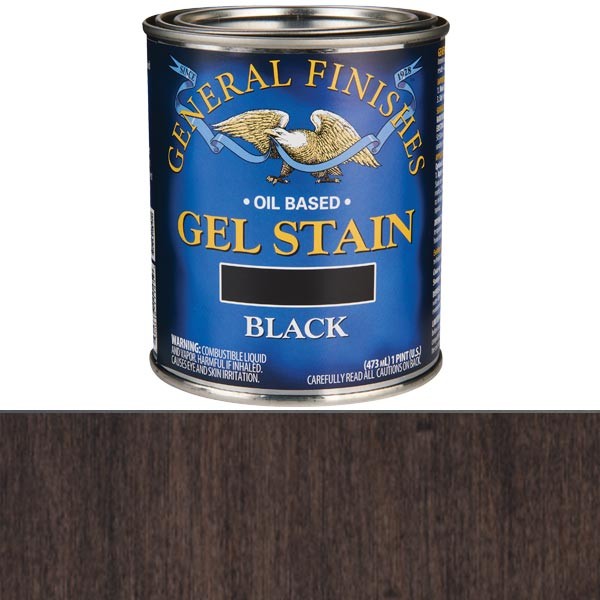 General Finishes Gel Stain Black Pint