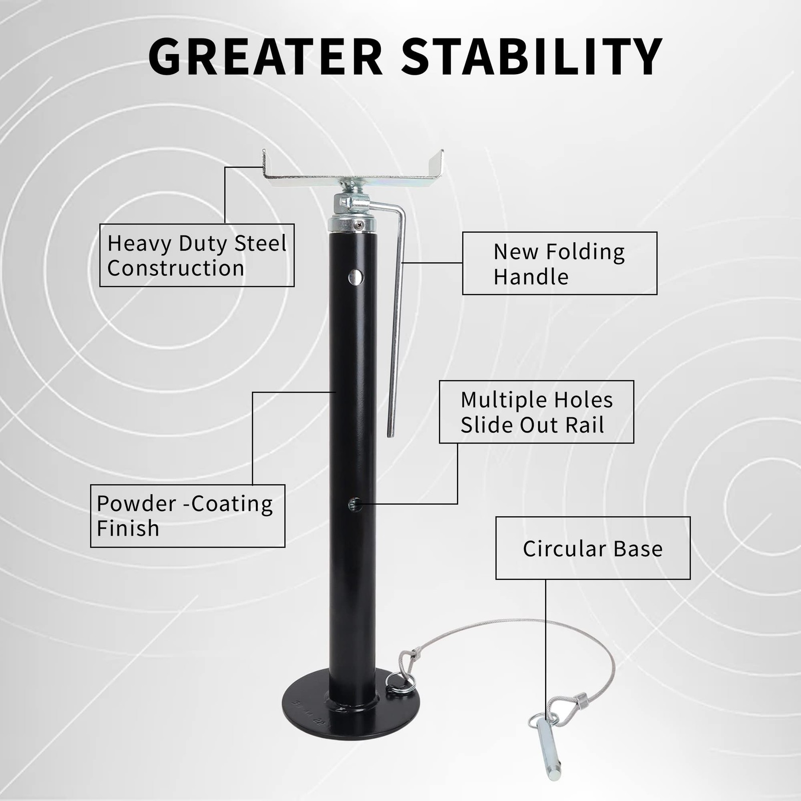 Virtionz Slide Out Support Jacks Adjusts From 19 To 47 5000Lb Capacity For Rv