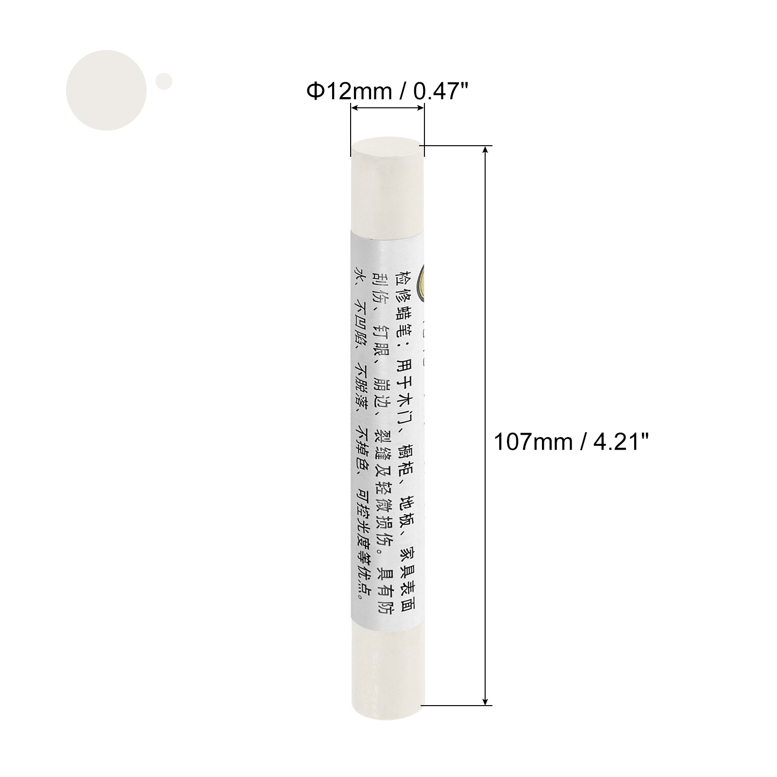 3Pcs Furniture Repair Crayons Wax Filler Stick Pen Marker White Cherry