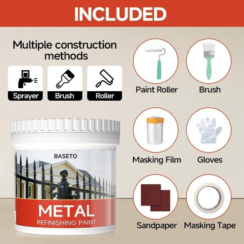 2-in-1 Rust Converter & Metal Primer, Rust Inhibitor Paint for Metal, Ultra A…