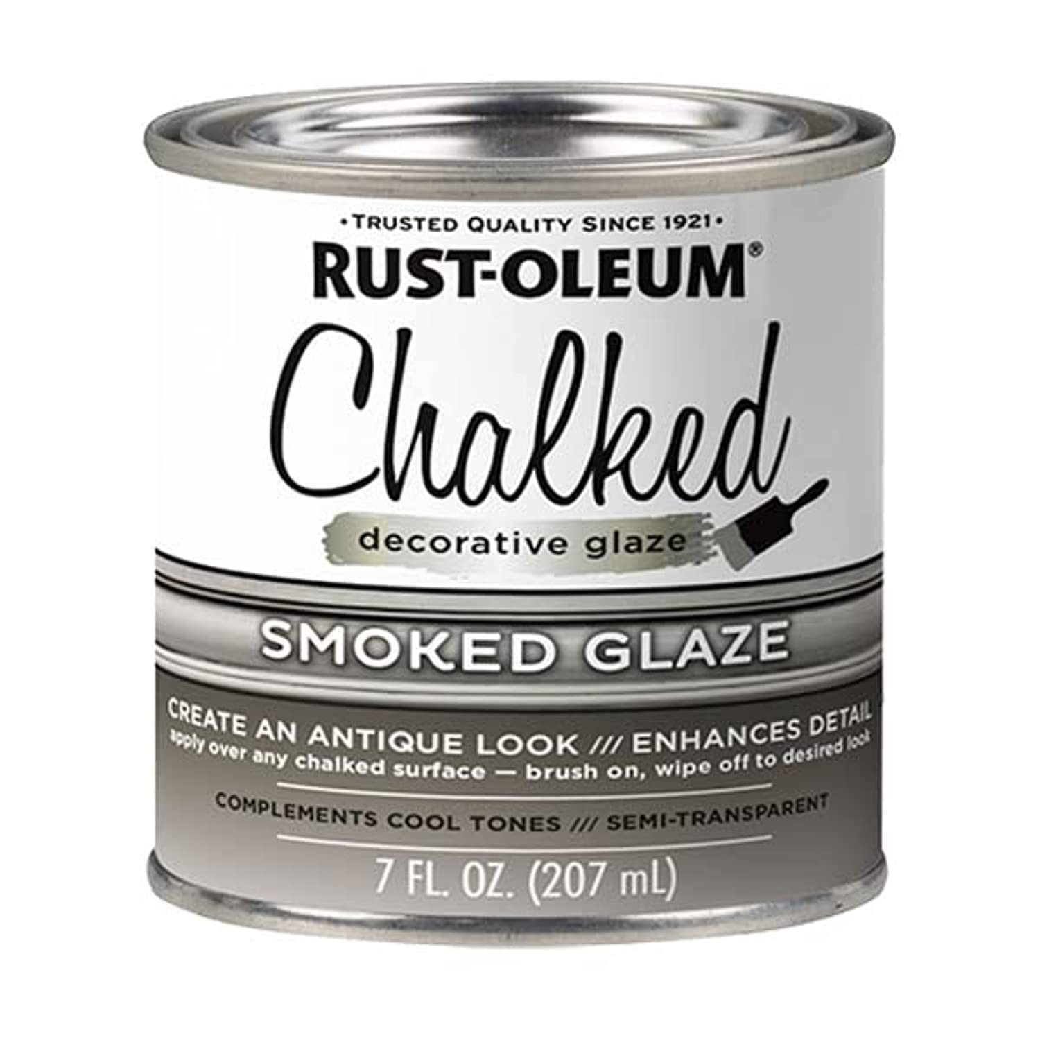 Rust Oleum Chalked Decorative Glaze 7 Oz Smoked Antique Finish For Home Projects