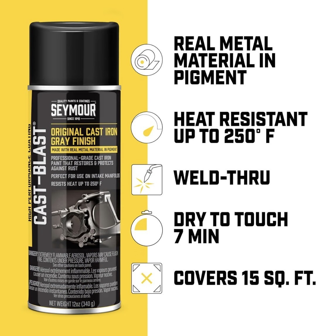 Seymour CA16-48 Cast Blast Spray Paint 12 Ounce (Pack of 3)