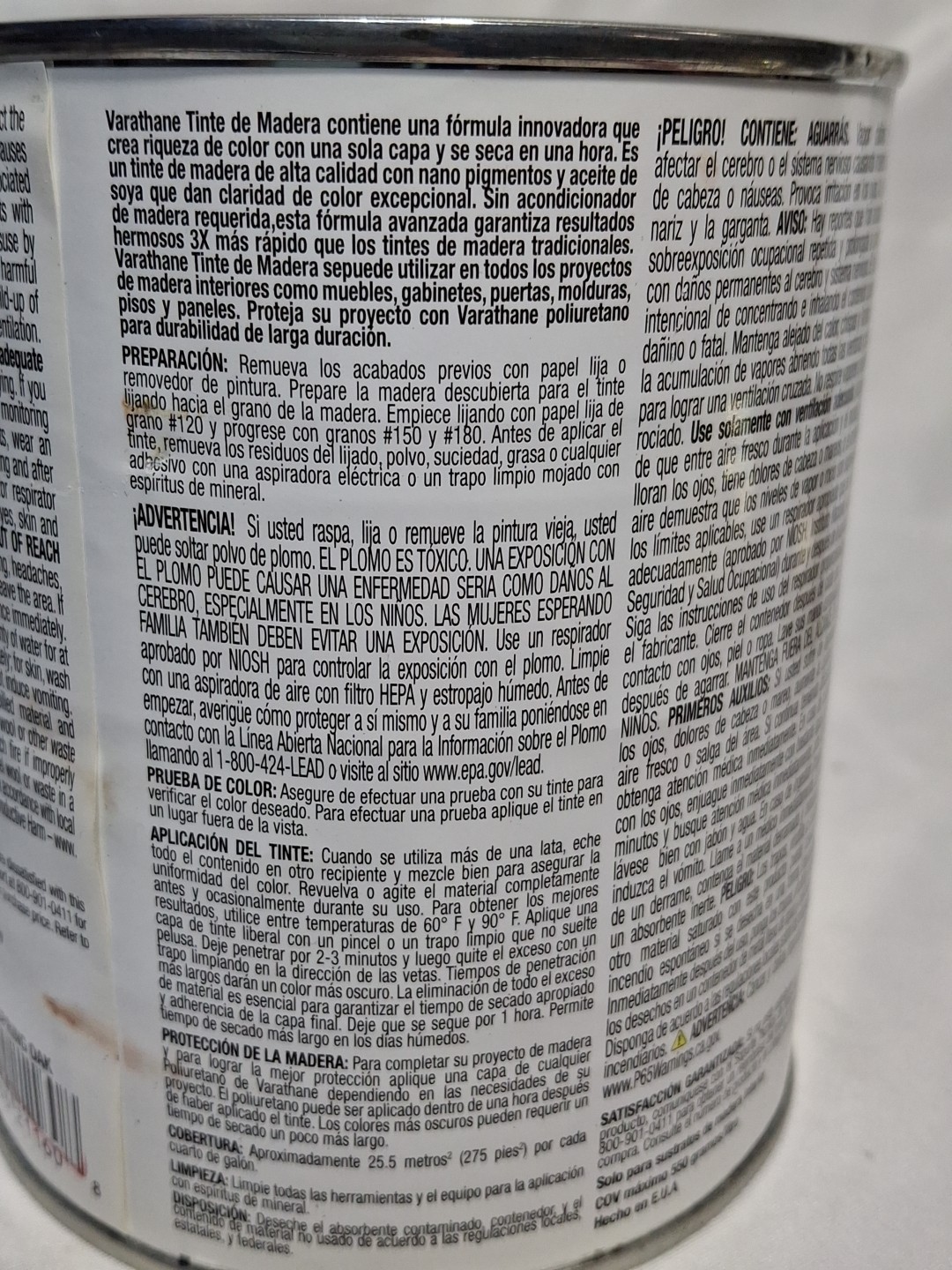 Varathane 262004 Spring Oak Premium Oil-Based Wood Stain, 1 Quart / 32 fl oz