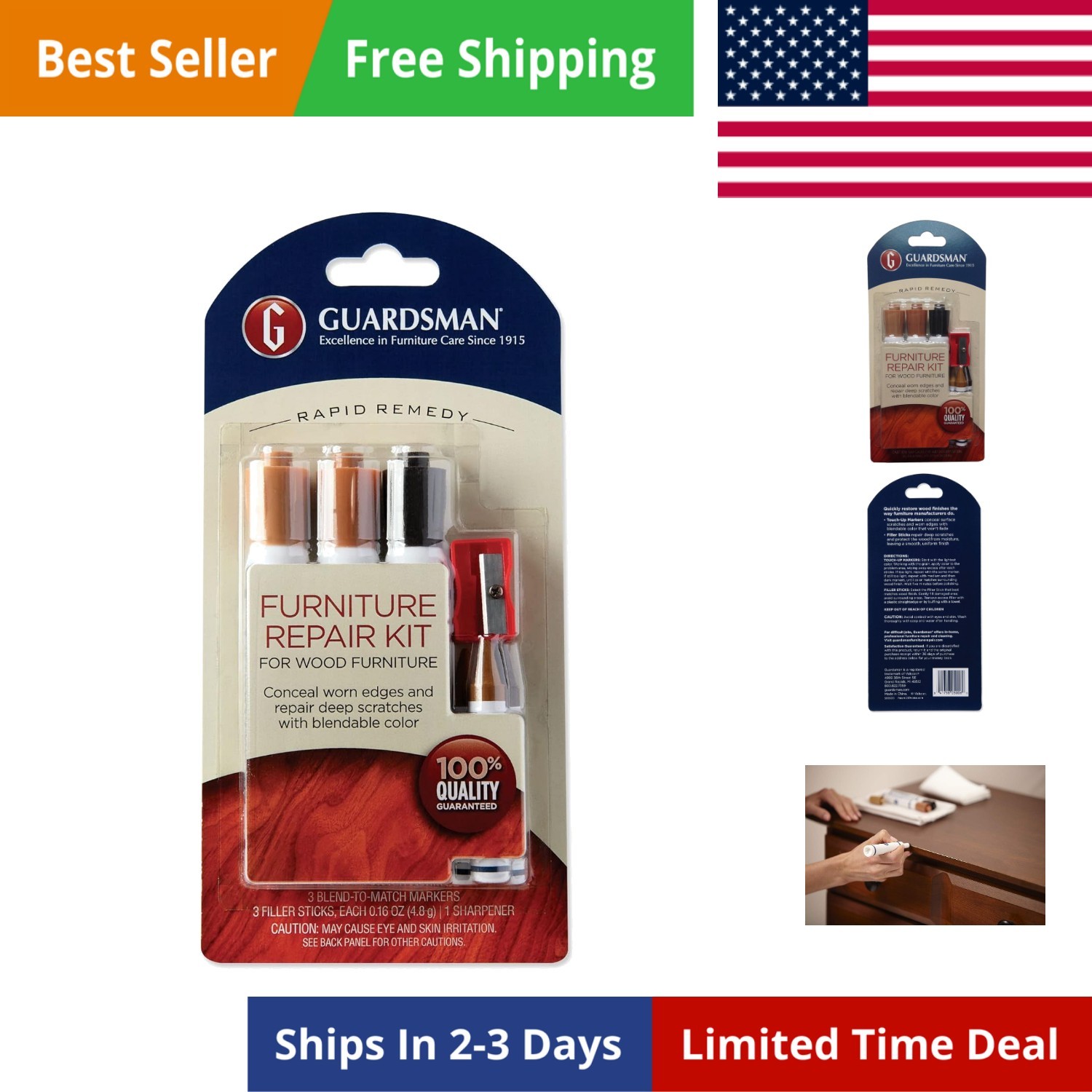 Wood Furniture Markers and Wax Wood Filler Sticks | Furniture Scratch Repair …