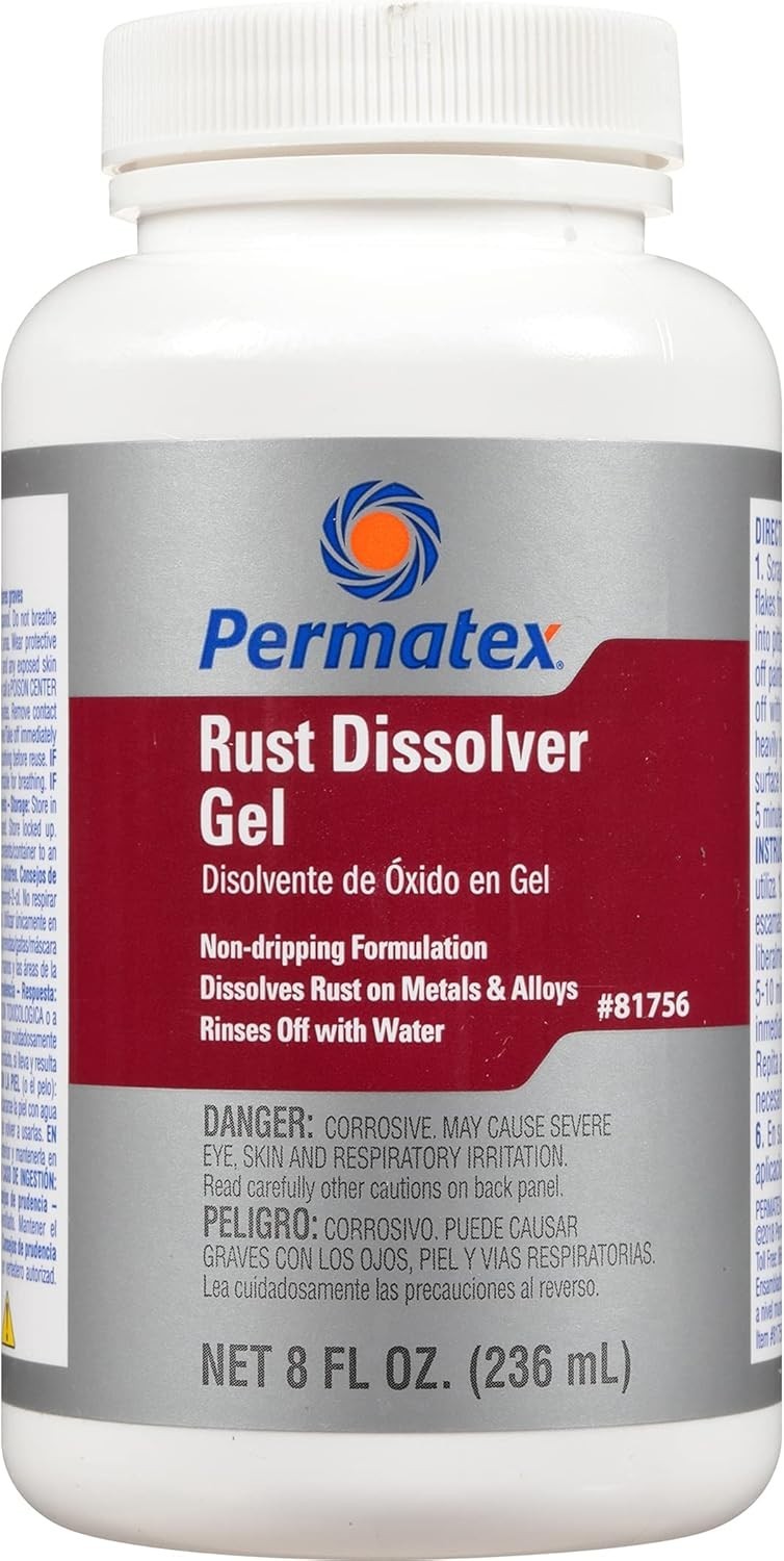 Quick-Acting Rust Dissolver Gel 8 oz – Ideal for Automotive & Machinery Needs