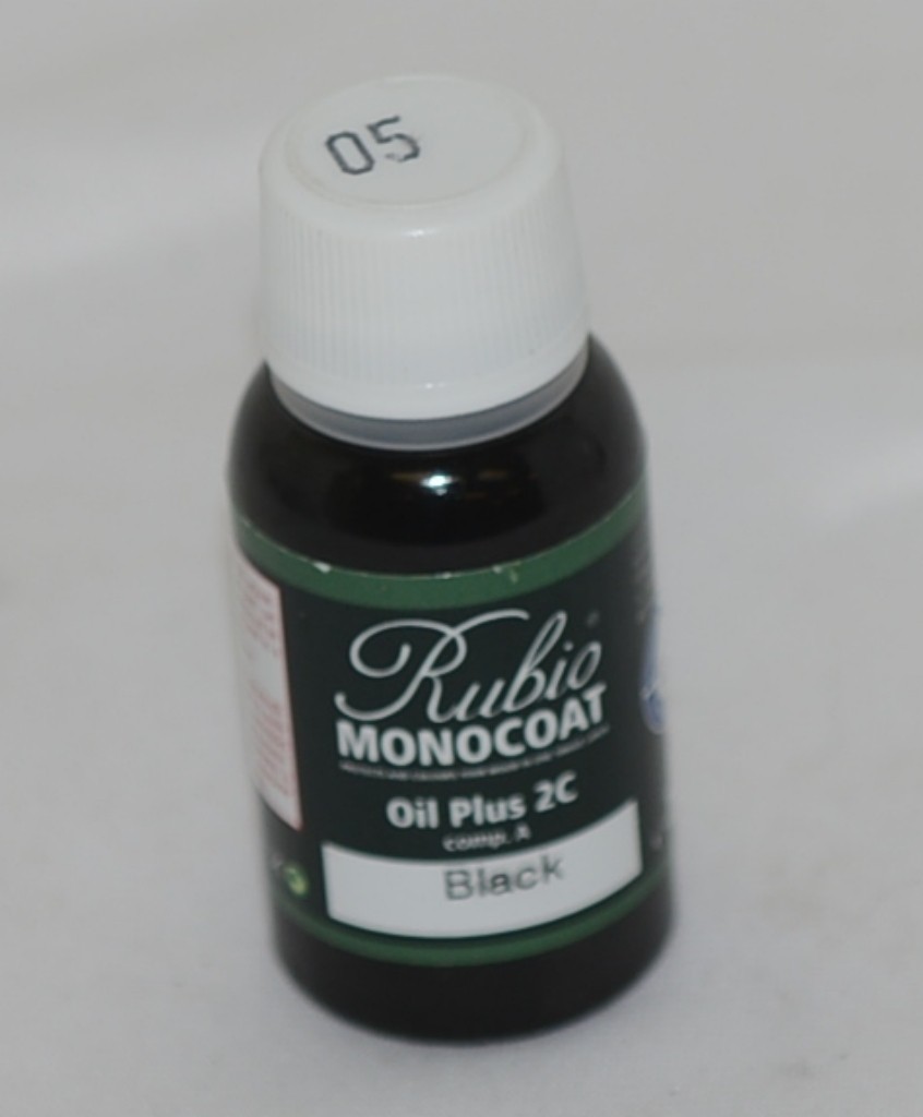 Rubio Monocoat Oil Plus 2C Comp A Black 05 20 Milliliters Unopened