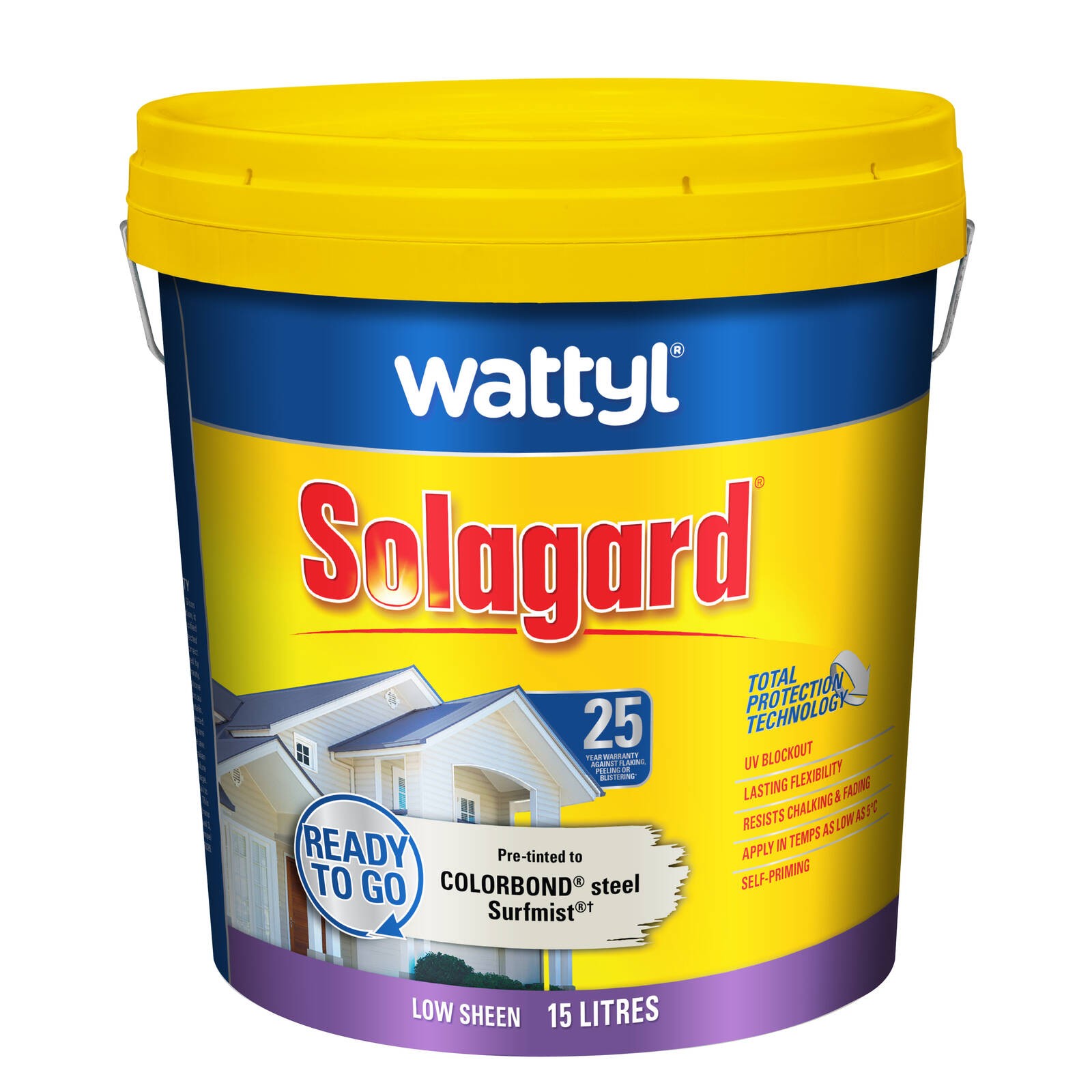 Wattyl Solagard 15L Pre-tinted Surfmist Low Sheen Exterior Paint