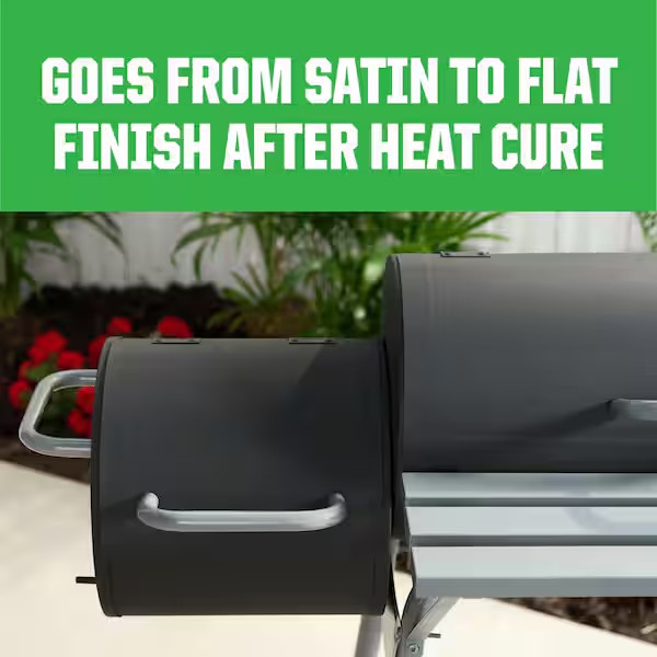 RUST OLEUM Spray HIGH HEAT Paint BBQ Black Stops Rust Stoves Grills Engines 12oz
