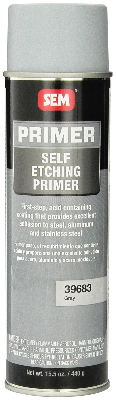 Self Etching Primer 15.5 oz Grey Automotive Coating for Metal Surfaces