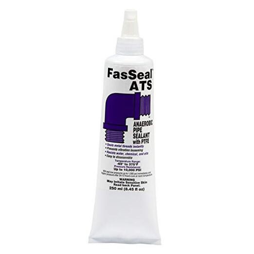 FasSeal ATS Anaerobic Thread Sealant with PTFE, -60 to 375 Degree 250 ml Tube