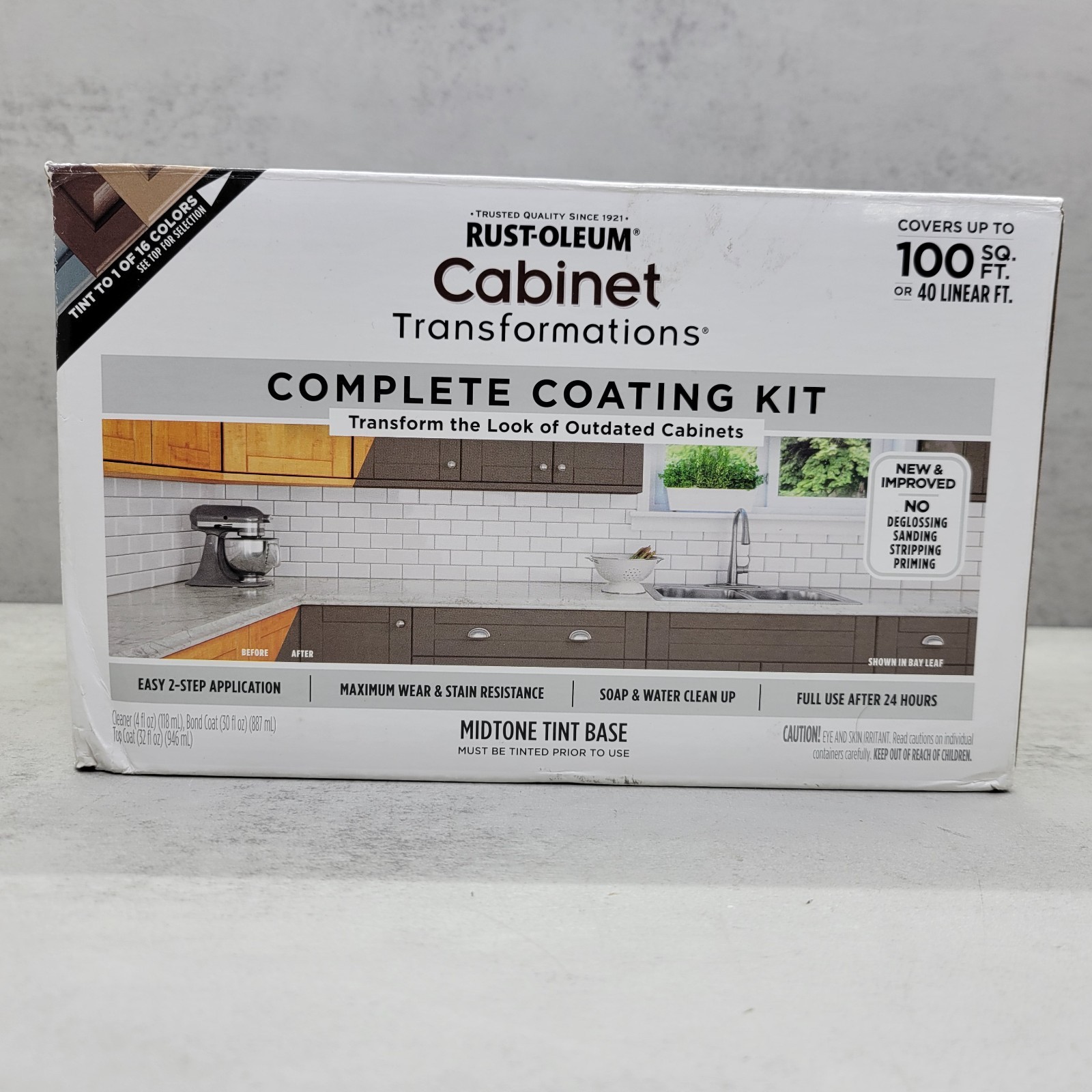 Rust-Oleum 374679 Cabinet Transformations Kit – Midtone Tint Base Kit™
