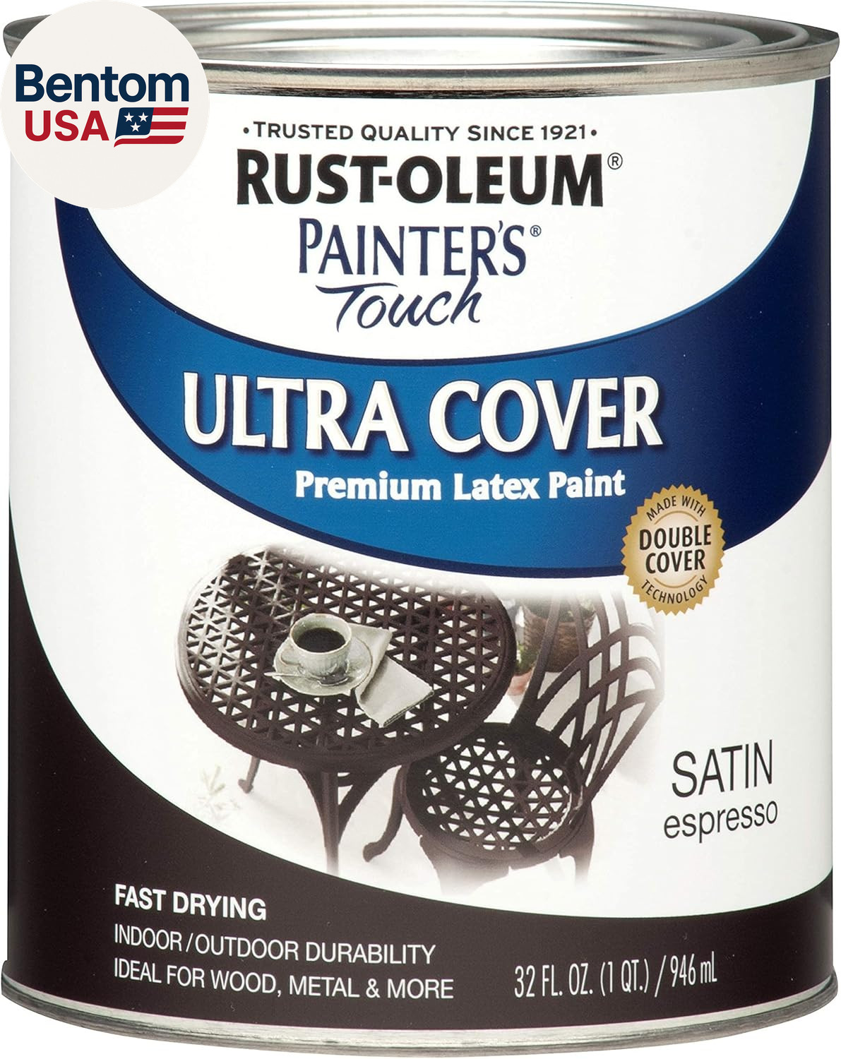242018 Painter’S Touch Latex Paint, Quart, Satin Espresso, 1 Quarts, (Pack of 1)