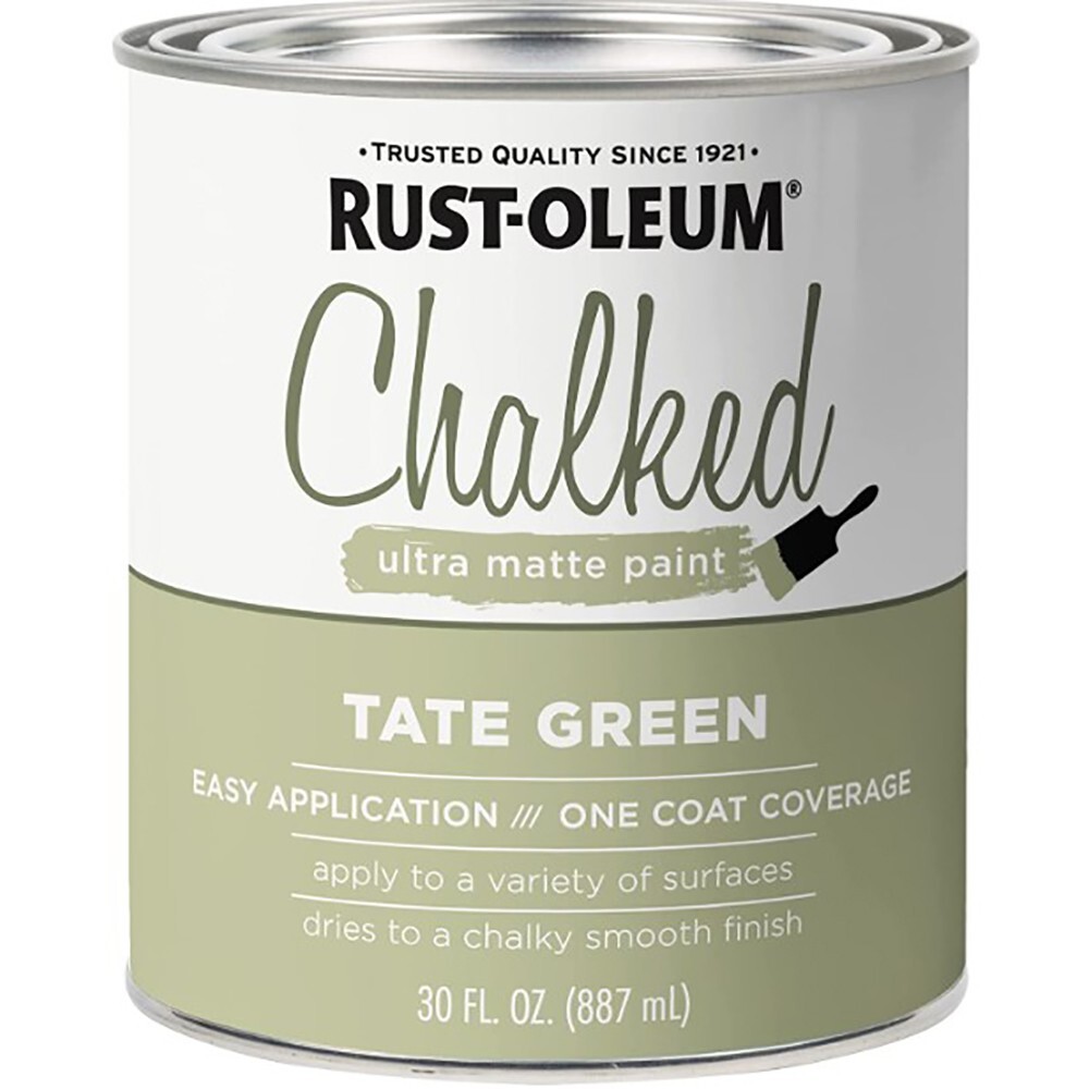 Rust-Oleum 371674 Chalked protective topcoat Ultra Matte TATE GREEN 30oz