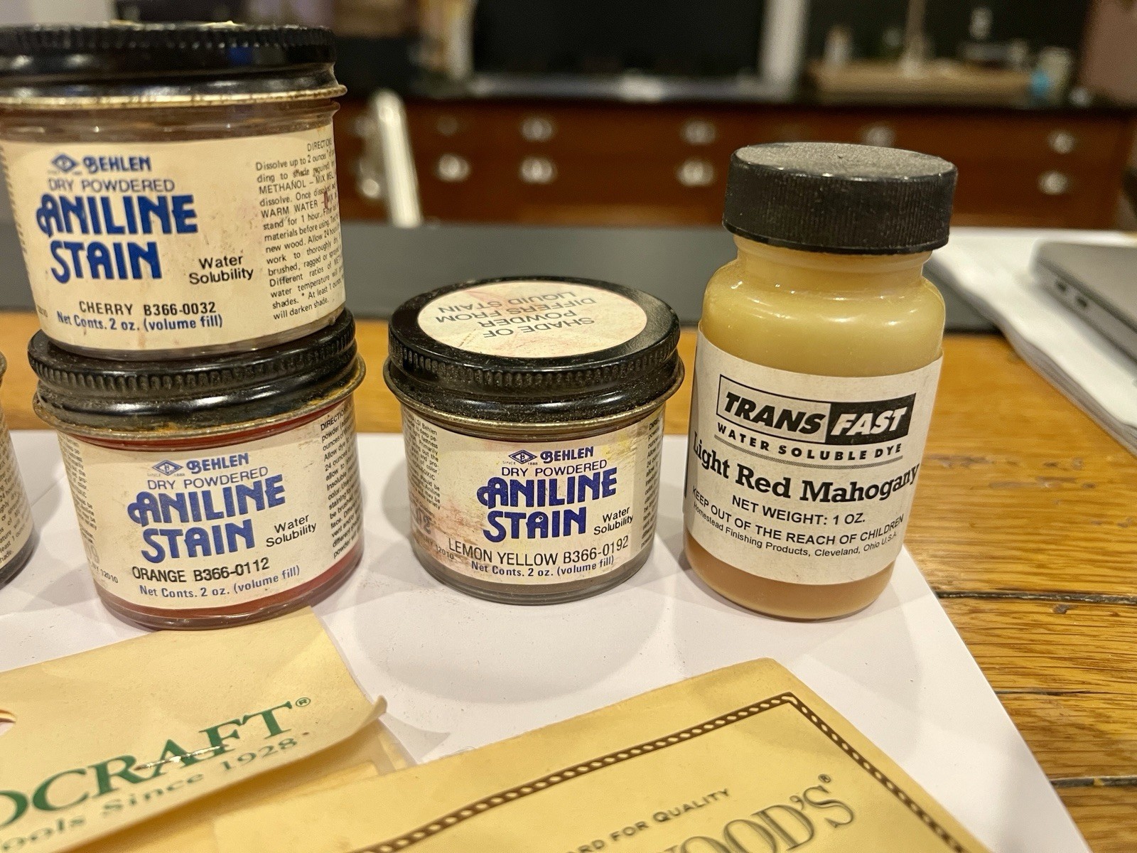 TransTint Aniline Trans Fast Lockwood Dry Stain Wood Water Soluble Powder
