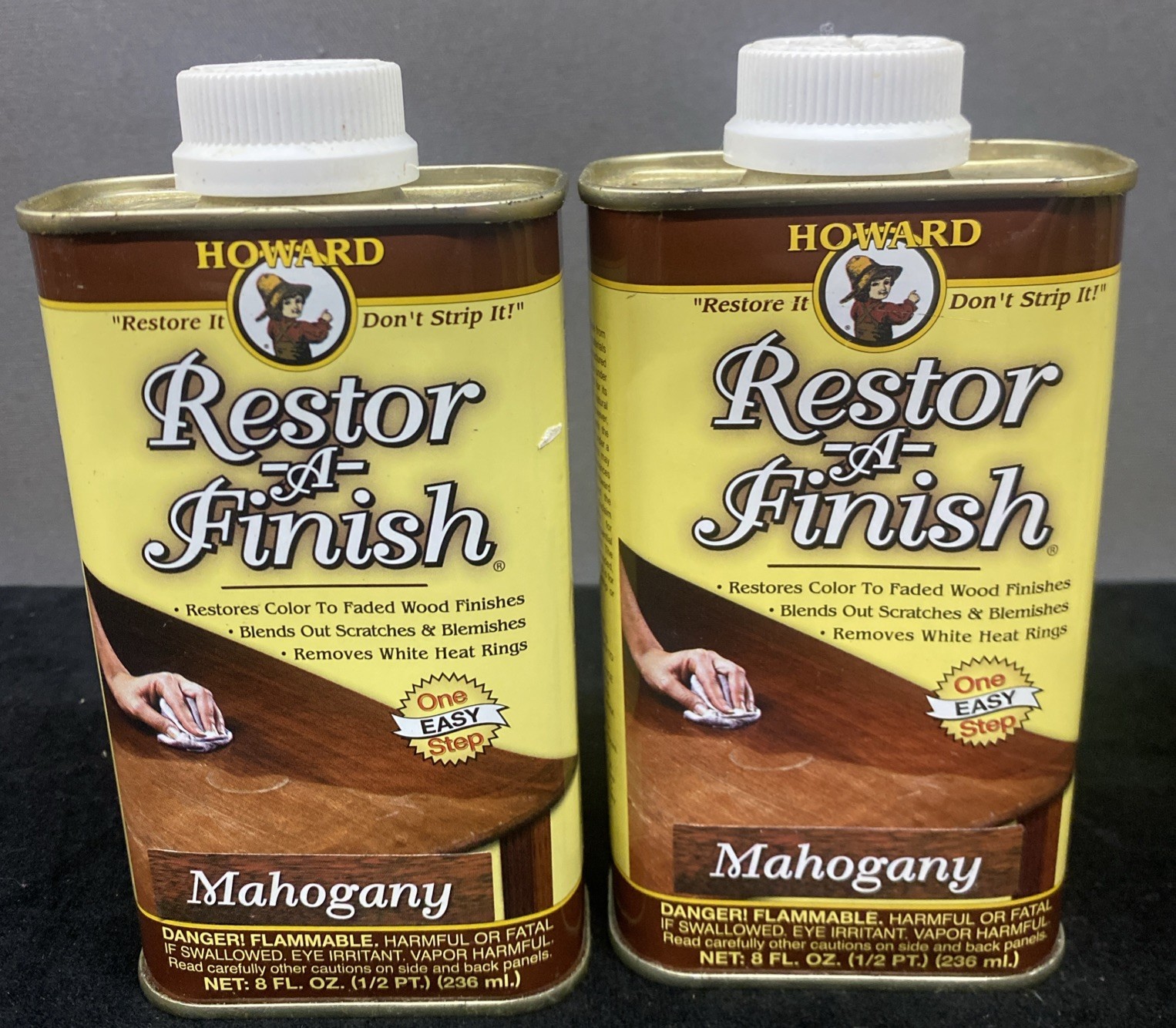 Howard Restor-A-Finish Mahogany Wood Restore Refinish Formula(2) 8 Oz NOS