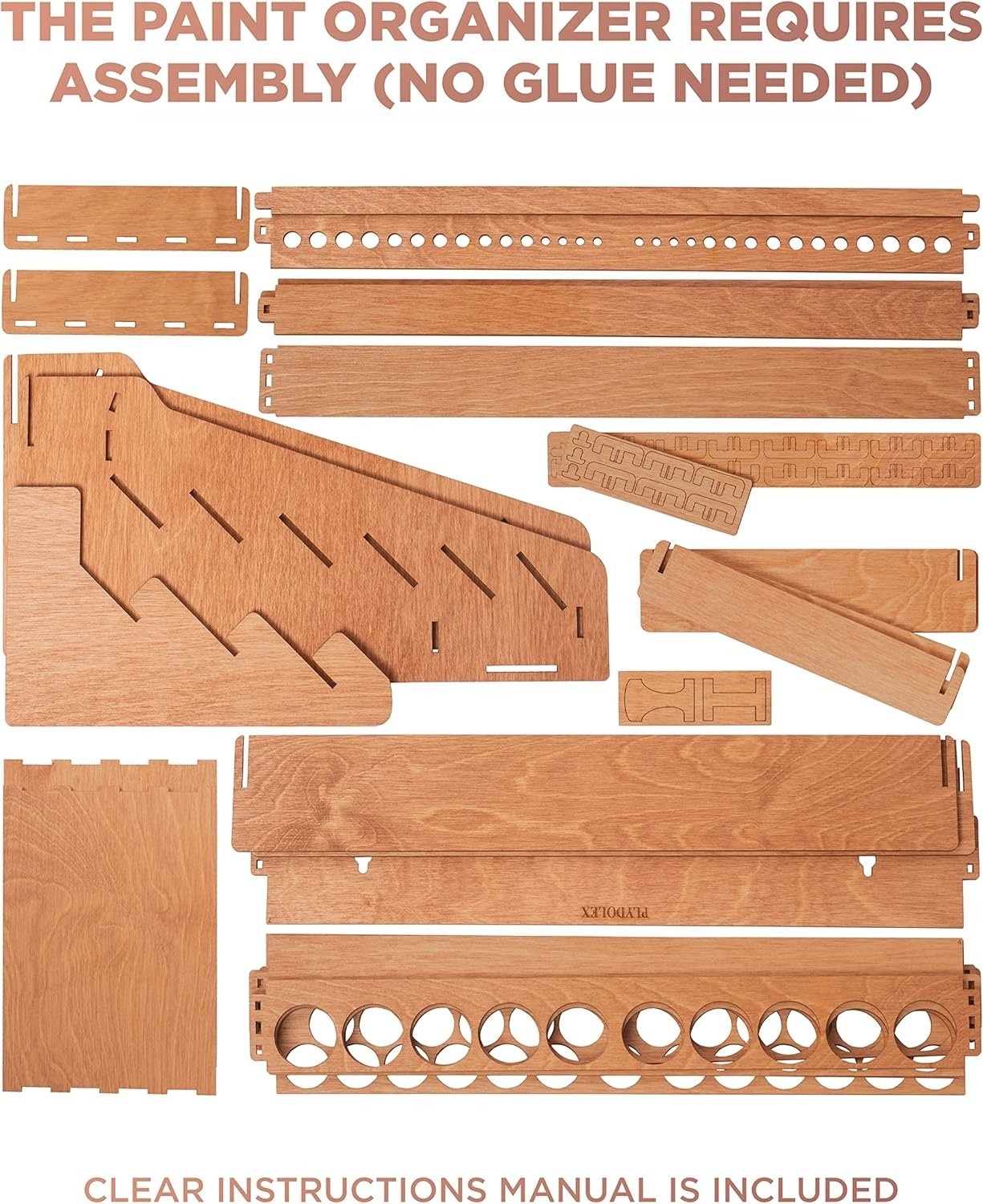 Wall Paint Holder – Works For Warhammer 40K, DnD, Other Figurines – 65 Holes