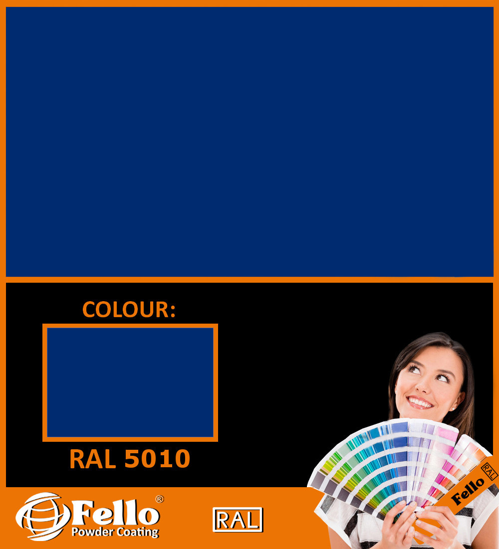 FELLO powder coating – RAL 5010 GENTIAN BLUE 5KG POLYESTER