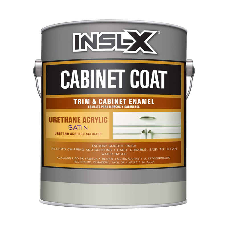 Insl-X Cc550109A-01 Cabinet Coat Enamel Satin Sheen Paint White 128 Fl Oz Pack