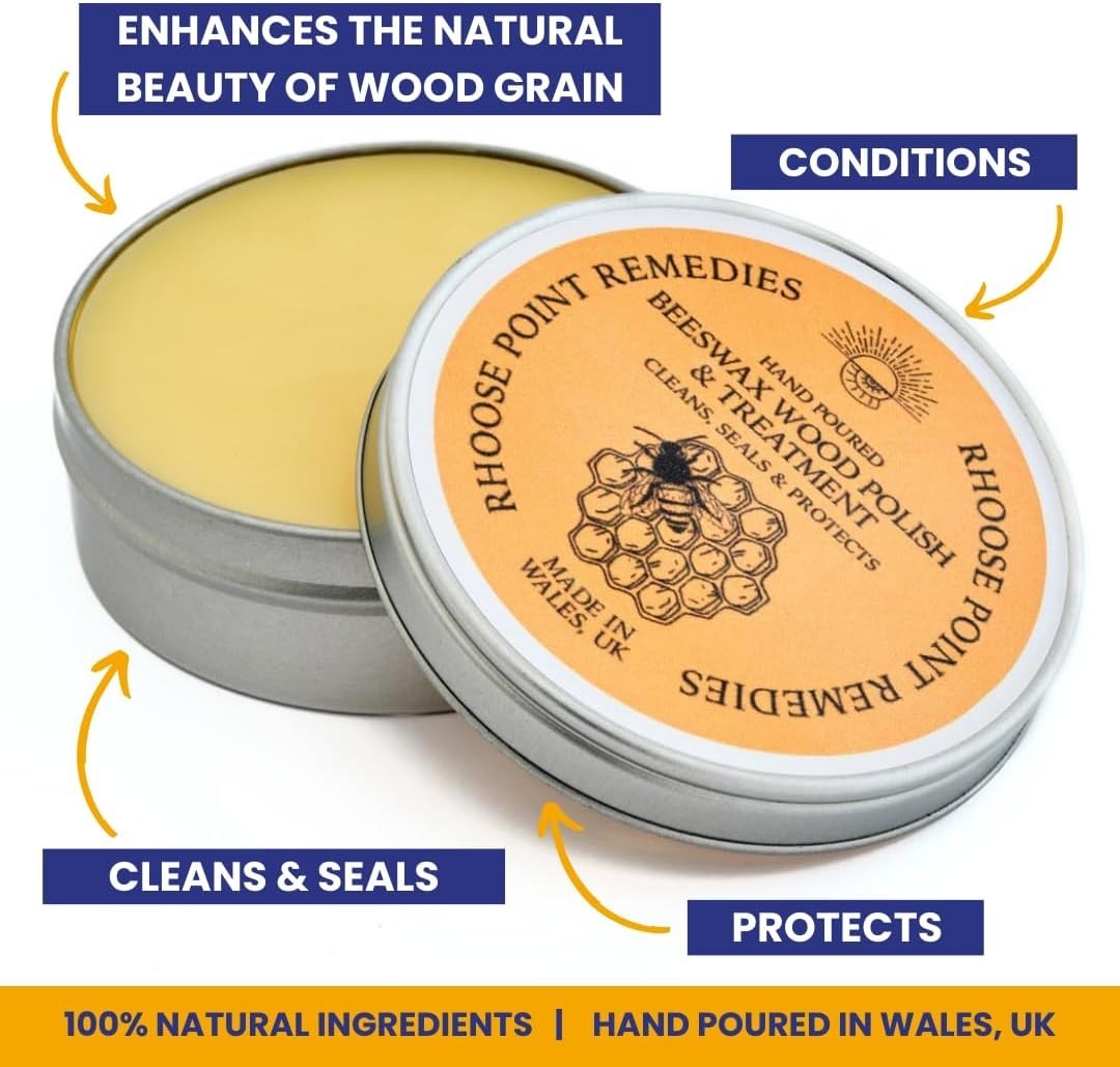 Eco-Friendly Lavender Beeswax Polish 3.4 Fl Oz – Protect & Enhance Wood Surfaces
