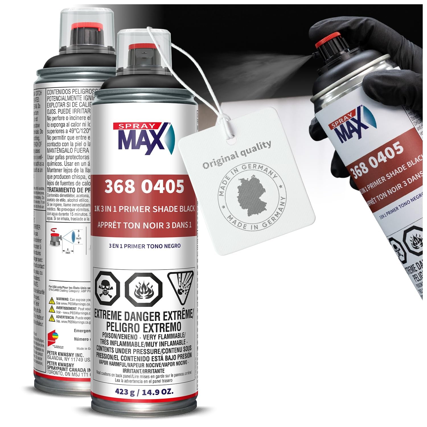 1K 3 in 1 Primer Black | All-in-Primer, Filler & Sealer for Metal, Aluminum &…