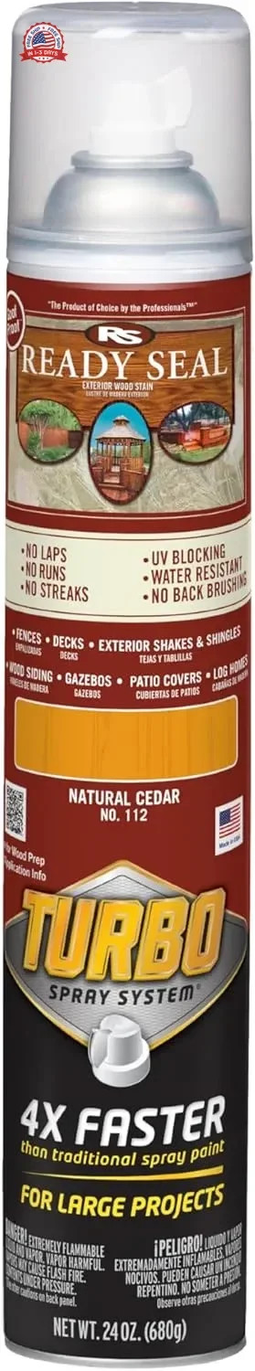 Ready Seal Exterior Wood Stain | Turbo Spray System | Professional Grade Oil-Bas